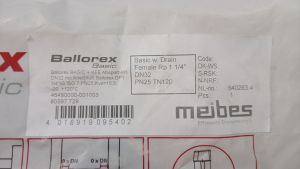 BROEN Ballorex Basic Клапан запорный DN32 PN25 Kvs 15,5 46490000-001003