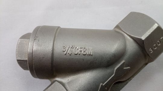 Клапан обратный пружинный DN20 PN40 нержавеющая сталь CF8M, резьба/резьба