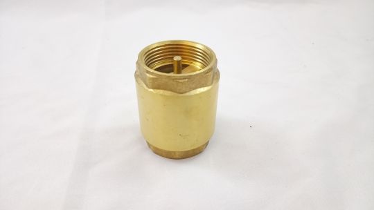 Клапан обратный осевой латунный Ду-32 (1 1/4") Ру-10 ВР (ВН) (Т<100°С) шток пластик 3001 Aquasfera