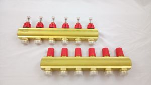 088U0726 Комплект коллекторов FHF-6F set с расходомерами, кронштейнами и воздухоотводчиками, 6 контуров
