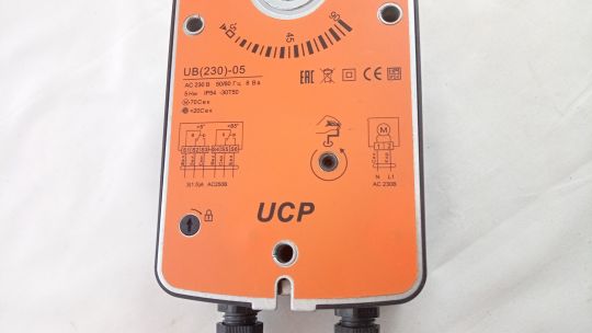 Электропривод UCP UB(230)-05T с моментом вращения 5 Нм с возвратной пружиной