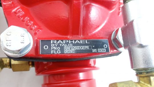 Регулятор давления после себя RAF-60 Ду50 2-16 бар, Грувлок/Грувлок RAL3001  RAF0260GEPR