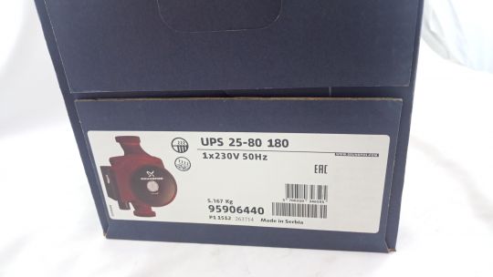 Насос циркуляционный Grundfos UPS 25-80 180 95906440