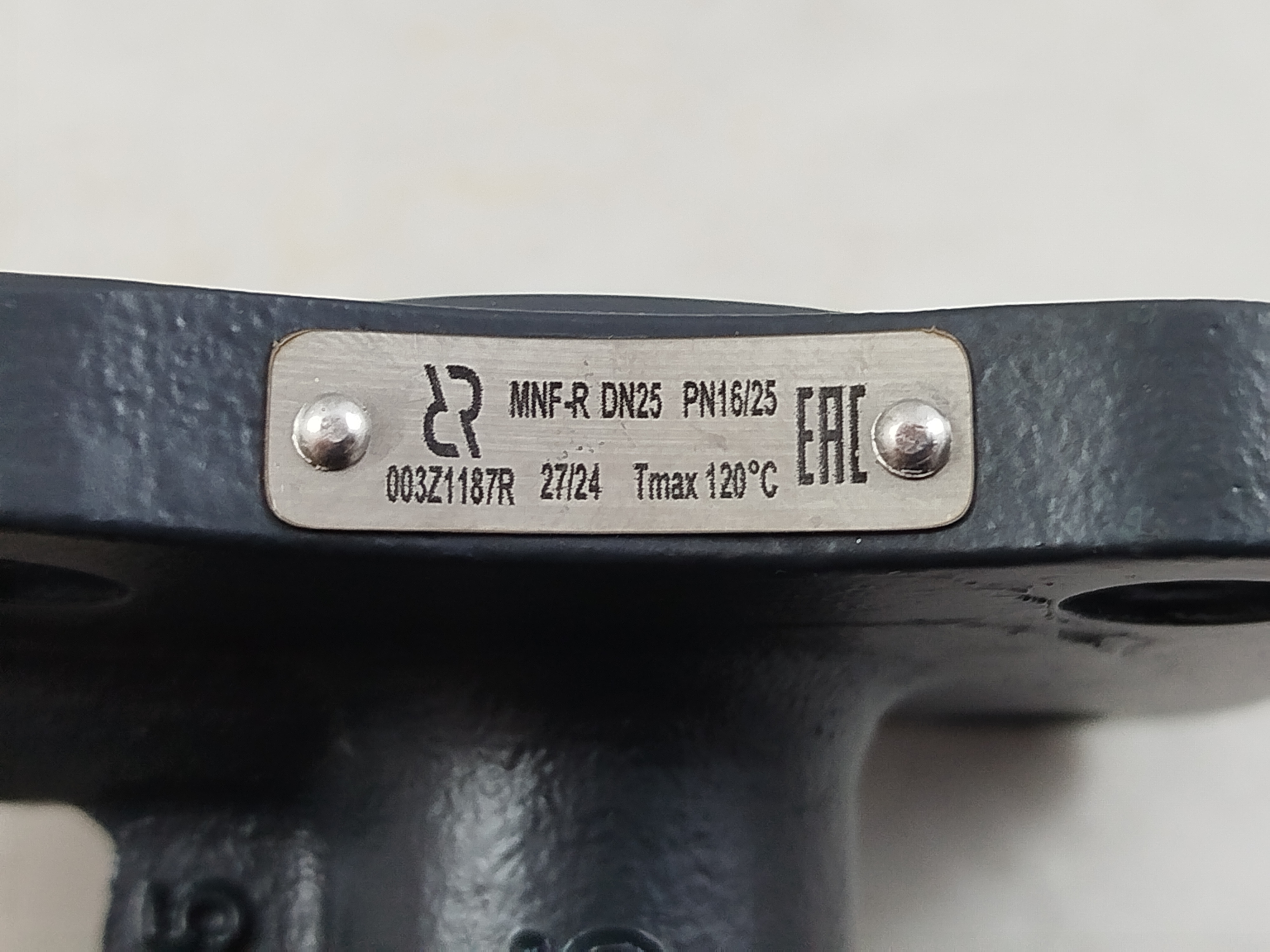 003Z1187R MNF-R DN25 ручной балансировочный клапан, фланцевый, PN25, Tmax 120C