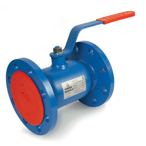 Кран шаровой фланцевый, сталь Gross Ду 40, PN 40, КШСФ-СП4040Р
