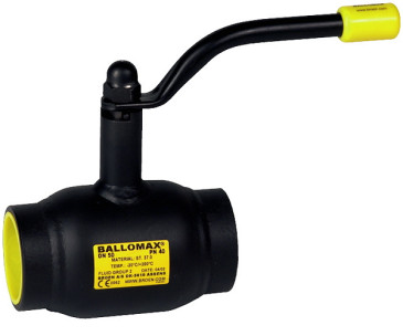 Кран шаровой Broen Ballomax КШТ 60.100.020 3/4″ Ду20 Ру40 стандартнопроходной, двухходовой, углеродистая сталь 09Г2С, уплотнение - PTFE, внутренняя резьба, ручка-рычаг