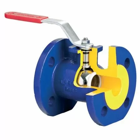 Кран шаровой полнопроходной ZETKAMA 565A-040-C-09, DN040, PN16, корпус - чугун GJL-250 (GG25), шар - латунь CW614N, уплотнение шара - PTFE, Ф/Ф, рукоятка-рычаг