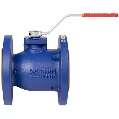 Кран шаровой полнопроходной ZETKAMA 565A-040-C-09, DN040, PN16, корпус - чугун GJL-250 (GG25), шар - латунь CW614N, уплотнение шара - PTFE, Ф/Ф, рукоятка-рычаг