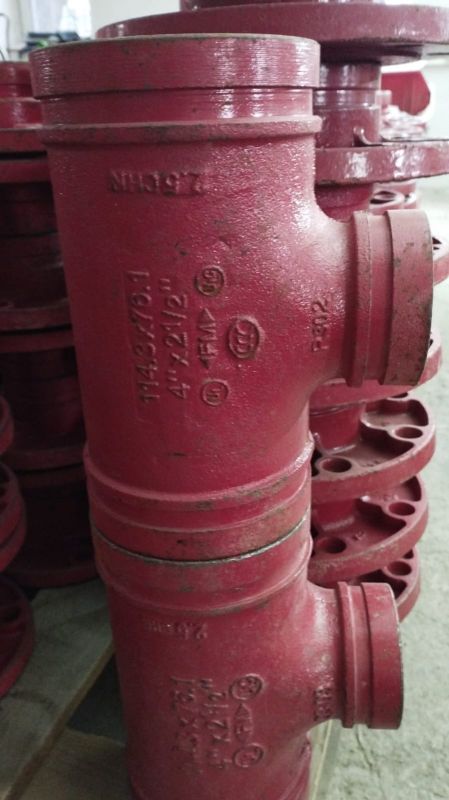 Тройник переходной под муфту 4" х 2 1/2" (114 х 76)