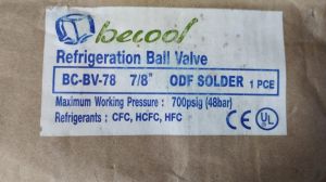 Ball valve BECOOL BC-BV-78 7/8 ODF SOLDER