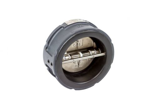 Ridan 082X4039R - Затвор обратный Ридан - ЗОД PN16 DN350, межфланцевый, двустворчатый, корпус: чугун GGG40 c EPDM покрытием, пластины: чугун с антикор